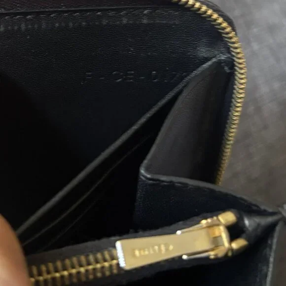 Authentic CELINE Coral Pink Patent Leather Long Continental ZIp Around Wallet